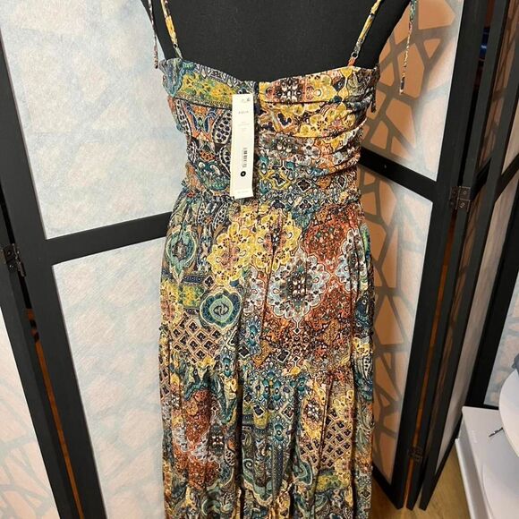 Aqua Women's multi-colored maxi Dress size S NWT - Picture 2 of 6